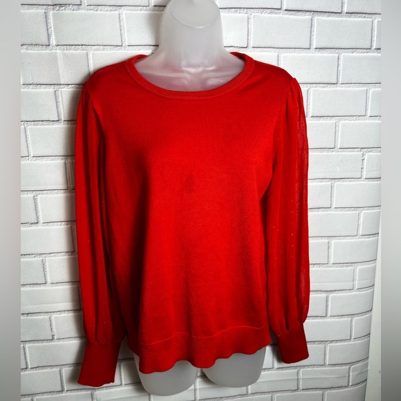 CALVIN KLEIN women Chic Red-orange  Sweater/size M - Picture 1 of 11